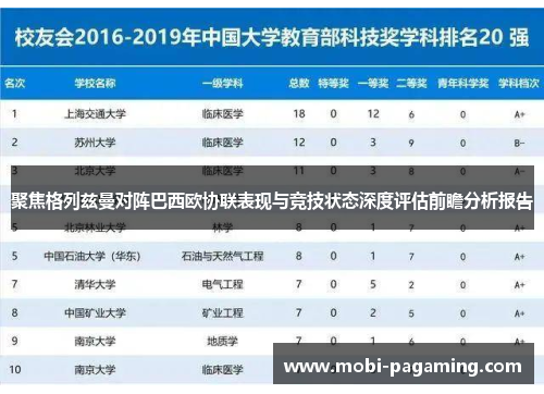 聚焦格列兹曼对阵巴西欧协联表现与竞技状态深度评估前瞻分析报告
