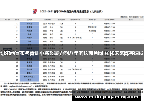 切尔西宣布与青训小将签署为期八年的长期合同 强化未来阵容建设 切尔西宣布与青训小将签署为期八年的长期合同 强化未来阵容建设